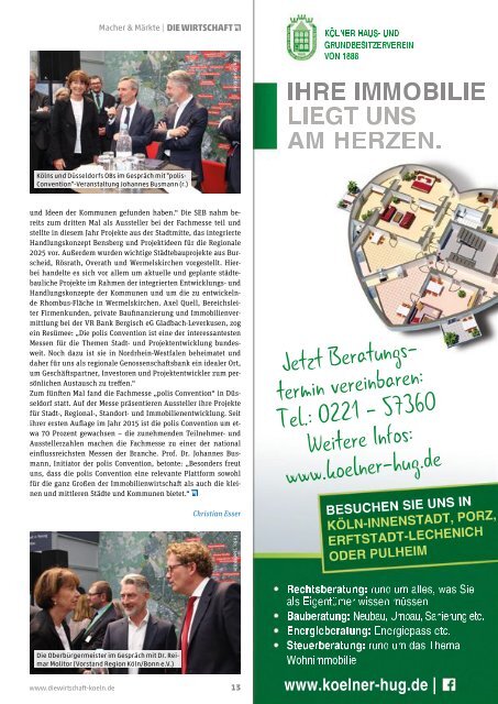 Die Wirtschaft Köln - Ausgabe 04 / 2019