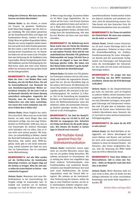 Die Wirtschaft Köln - Ausgabe 04 / 2019