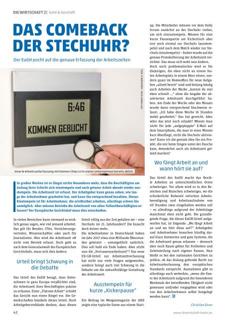 Die Wirtschaft Köln - Ausgabe 04 / 2019