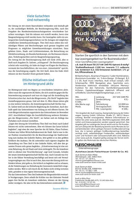 Die Wirtschaft Köln - Ausgabe 04 / 2019