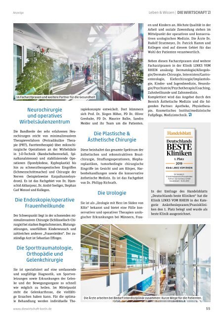 Die Wirtschaft Köln - Ausgabe 04 / 2019