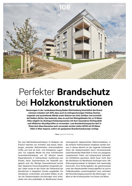 architektur Fachmagazin Ausgabe 5 2019