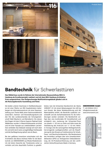 architektur Fachmagazin Ausgabe 5 2019