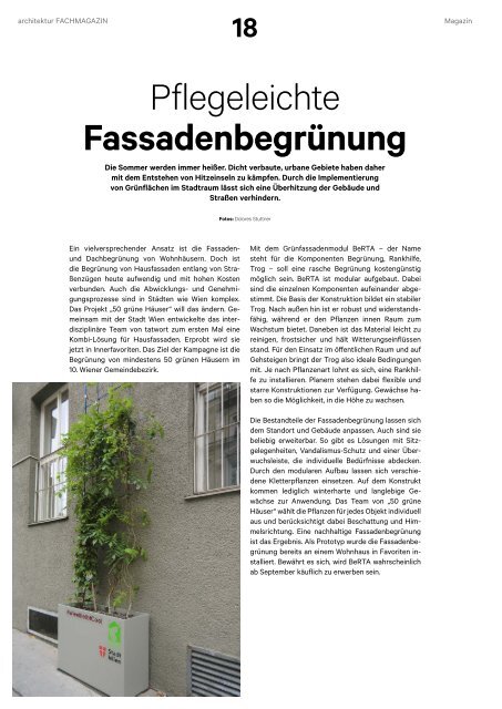 architektur Fachmagazin Ausgabe 5 2019