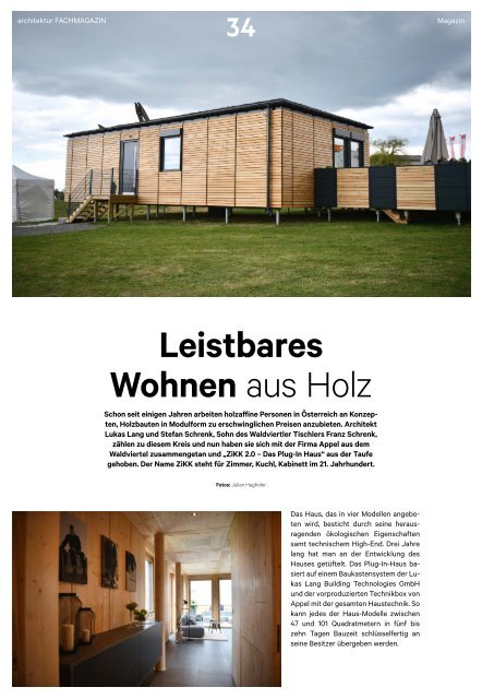 architektur Fachmagazin Ausgabe 5 2019