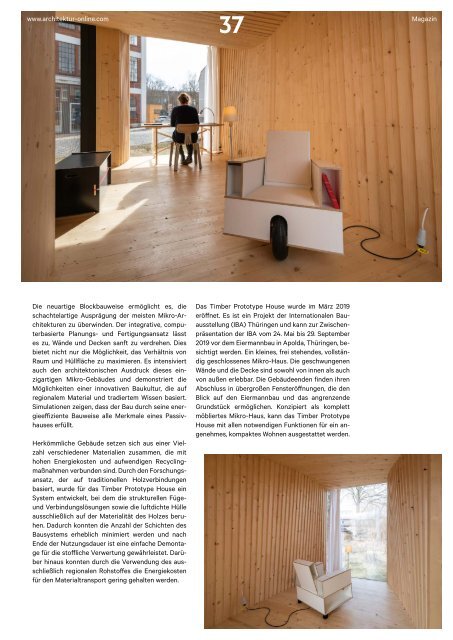 architektur Fachmagazin Ausgabe 5 2019