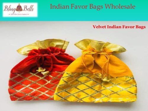 Indian Favor Bags Wholesale
