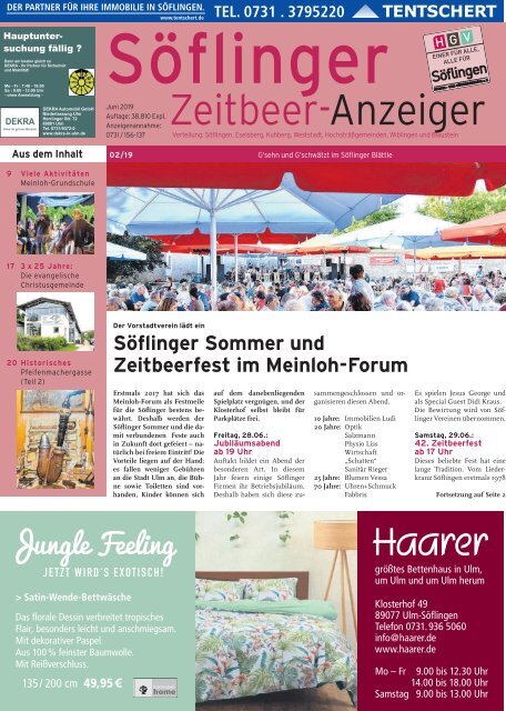 Söflinger Anzeiger Sommer 2019