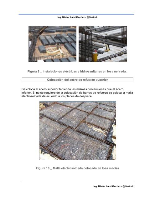 proceso constructivo de losa de concreto armado - Ing. Nestor Luis Sanchez - @NestorL