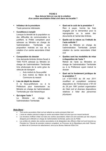 Charte citoyenne de services de Bafoussam