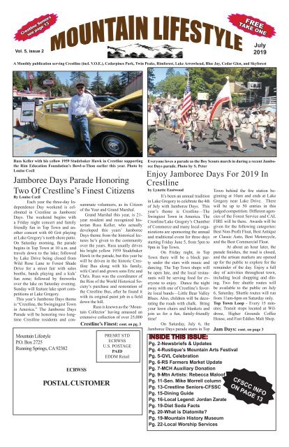 July 2019-Mountain Lifestyle-Crestline &amp; Lake Arrowhead edition