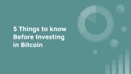 5 Things to know Before Investing in Bitcoin