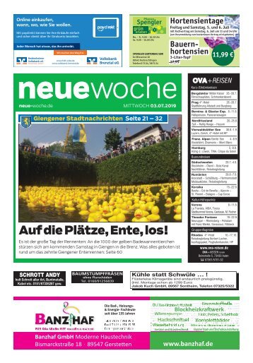 03.07.2019 NEUE WOCHE