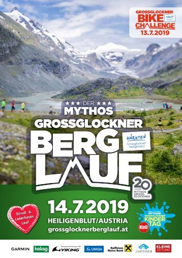 Grossglockner Berglauf & Grossglockner Bike Challenge Eventbroschure 2019