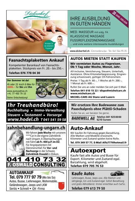 Schwyzer Anzeiger – Woche 27 – 5. Juli 2019