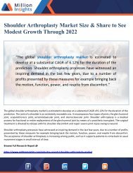 Shoulder Arthroplasty Market Size and Share 2022