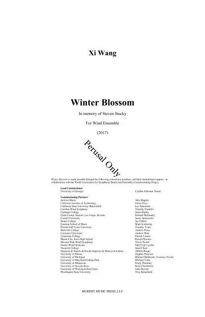 Winter Blossom-Xi Wang