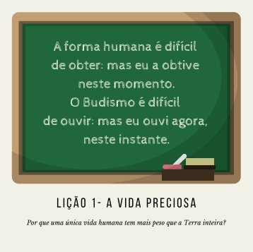 Lição 1 - A vida preciosa