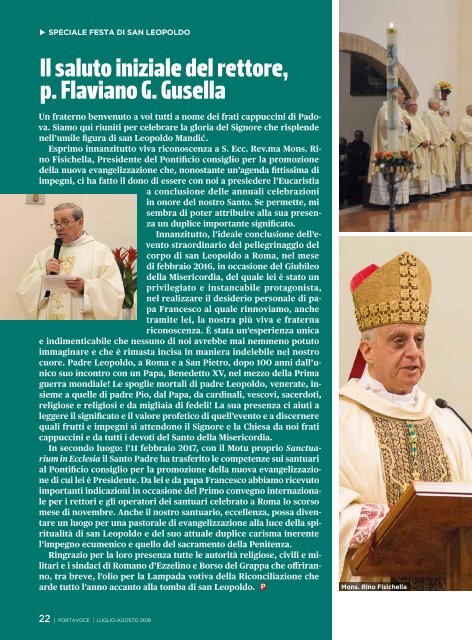 PORTAVOCE DI SAN LEOPOLDO MANDIC - luglio ag. 2019