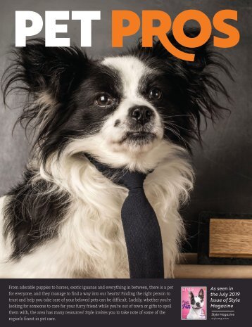Style Magazine Pet Pros Special Advertising Section