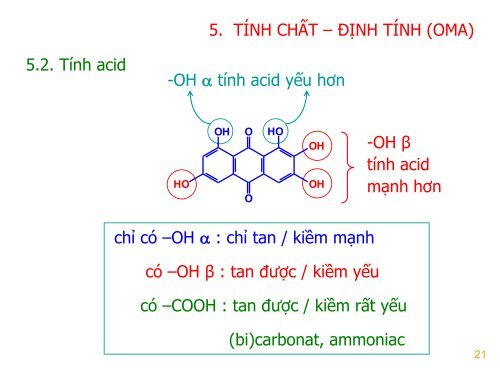 ANTHRANOID VÀ DƯỢC LIỆU CHỨA ANTHRANOID - ThS.DS. Huỳnh Anh Duy