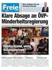 Klare Absage an ÖVP-Minderheitsregierung