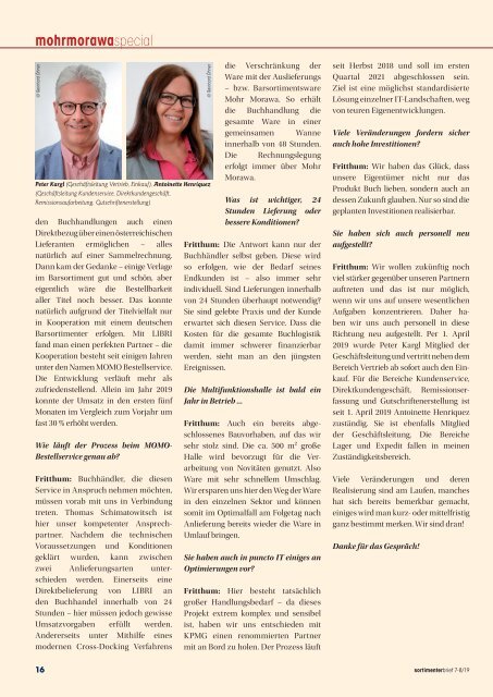  sortimenterbrief Juli/August 2019