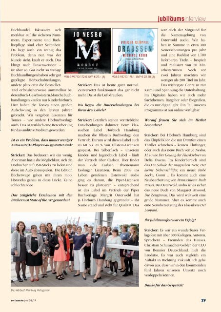  sortimenterbrief Juli/August 2019