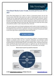 Glass Board Market Latest Trends, Growth and Forecast 2019 to 2025