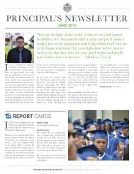 Principal's Newsletter June 2019