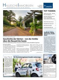 Hallesche Immobilien Zeitung Ausgabe 85 Juli August 2019