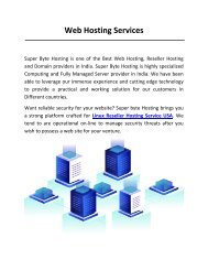 Web Hosting Services