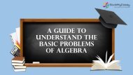 Guide to Understand the Basic Problems