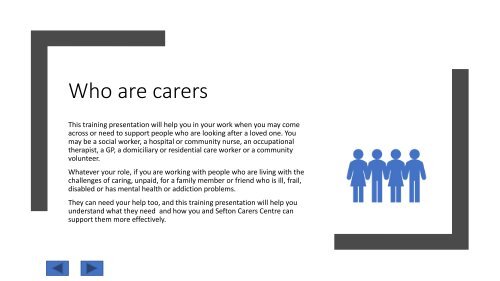 Sefton Carers Centre _Carer Awareness Understanding the Caring Role 2019 