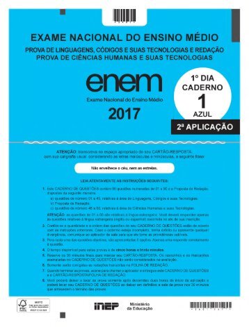 inep-2017-enem-exame-nacional-do-ensino-medio-primeiro-e-segundo-dia-ppl-prova