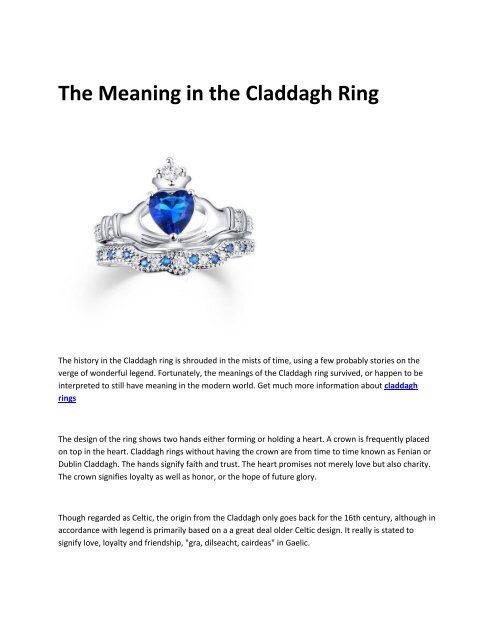 significance of claddagh ring
