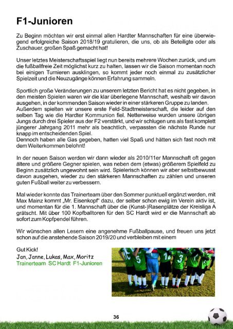 Saison 2018/2019 - Ausgabe 06/2019