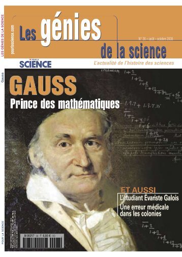 Les Génies de la Sciences n° 36 - Août 2008