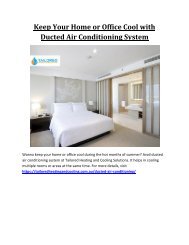 Keep Your Home or Office Cool with Ducted Air Conditioning System