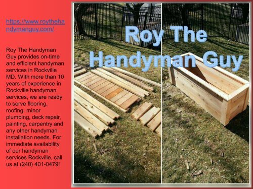 Professional Handyman Service in Rockville