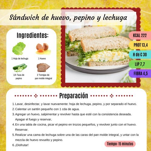 Recetas de colaciones