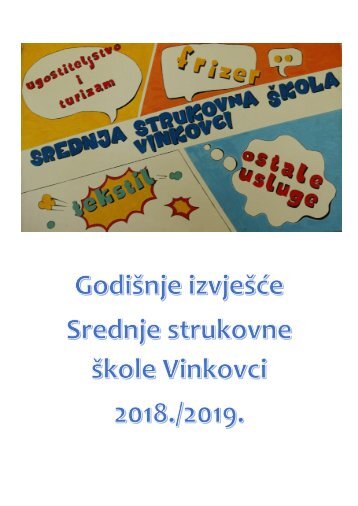 Godišnjak Srednje strukovne škole Vinkovci 2018-2019