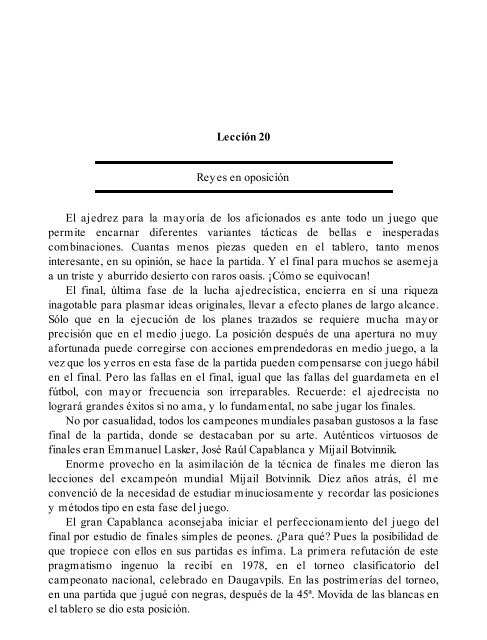 24 Lecciones de Ajedrez - Garri Kasparov