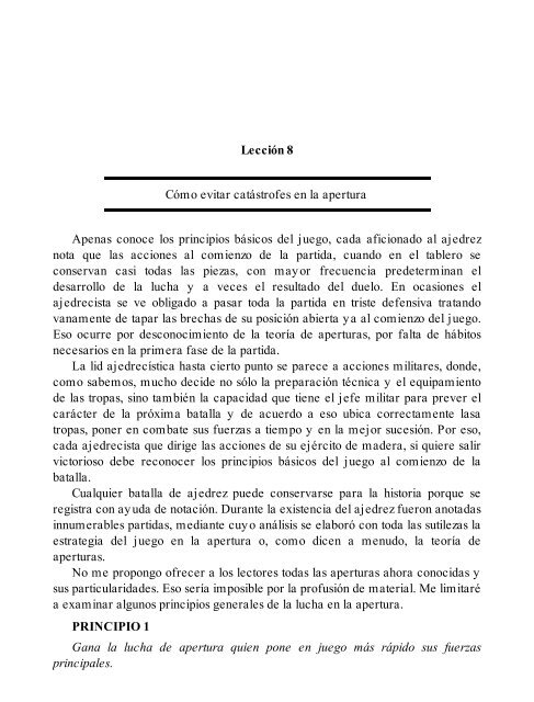 24 Lecciones de Ajedrez - Garri Kasparov