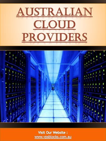Australian Cloud Providers