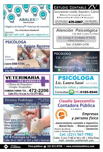 Revista La Vidriera JULIO 2019