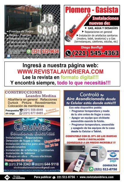 Revista La Vidriera JULIO 2019