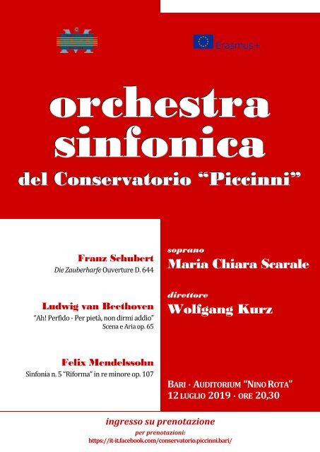 Concerto 12 luglio 2019 - Locandina