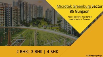 Microtek Greenburg Sector 86 Gurgaon PPT