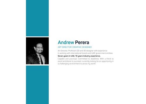 Andrew Perera - Portfolio 2019